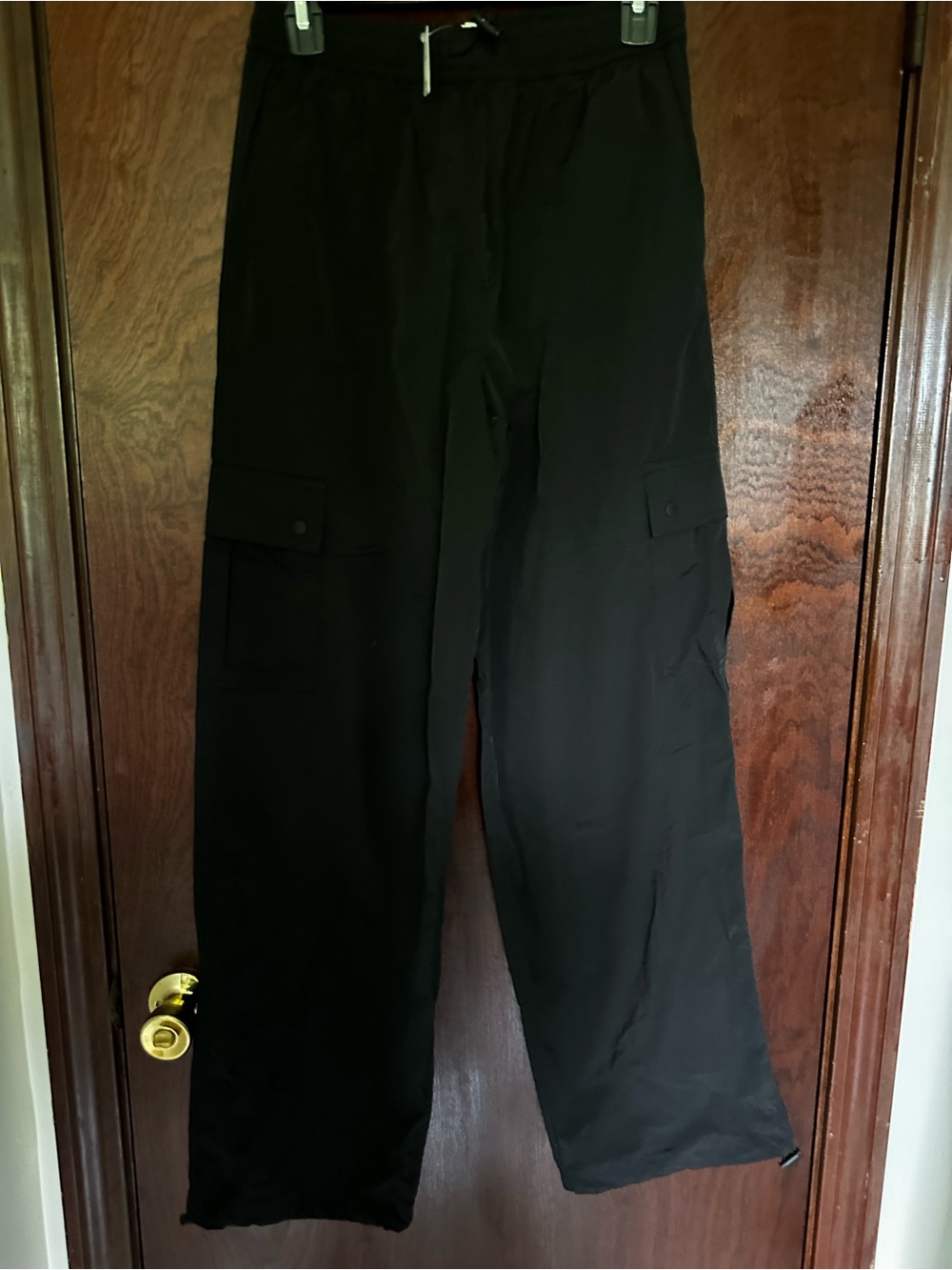 NWT Victoria’s Secret PINK Black Parachute Cargo Pants